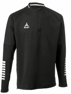 Fotbalová tréninková mikina 1/2 zipu SELECT Monaco v 24 černá