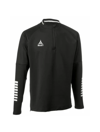 Fotbalová tréninková mikina 1/2 zipu SELECT Monaco v 24 černá