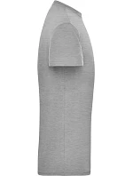 Daiber JN 1808 Pánské pracovní tričko z bio bavlny - Solid 02.1808 grey heather