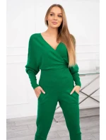 Dvoudílná souprava svetrů zelená Dvoudílná souprava svetrů zelená