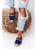 Espadrilky Na Pletené Podrážce Big Star HH274483 Tmavě Modre