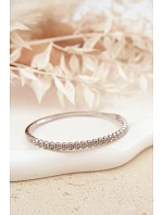 Dámský náramek s malými cyrkoniemi z nerezové oceli stříbrný Dámský náramek s malými cyrkoniemi z nerezové oceli stříbrný