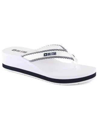 Dámské žabky na podpatku W NN274A726 bílé - Big Star