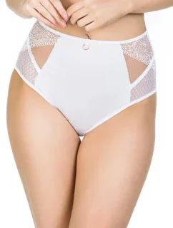 Vysoké dámské kalhotky DOTS 19057 Bílé