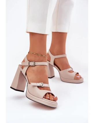 Sandály na podpatku  model 212826 Step in style