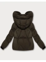 Hnědá dámská oversize bunda pro přechodné období S'West (B2003-48)