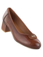 Dámské lodičky na zavazování hnědé Potocki SZ12788