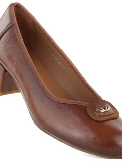 Dámské lodičky na zavazování hnědé Potocki SZ12788