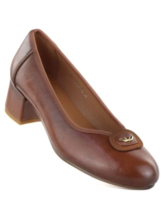 Dámské lodičky na zavazování hnědé Potocki SZ12788