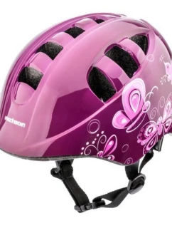 Cyklistická přilba Meteor KS08 Pink Butterflies 24900-24901