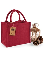 Westford Mill W 412 Jutová nákupní taška Mini 50.0412 red/red Westford Mill W 412 Jutová nákupní taška Mini 50.0412 red/red