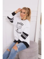 Zateplená mikina Malibu bílá+černá Zateplená mikina Malibu bílá+černá