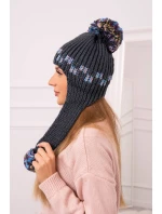 Dámské ušanky Nadia K321 graphite