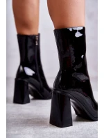 Dámské lakované kozačky Černé Margit Dámské lakované kozačky Černé Margit