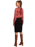 S235 Chiiffonová halenka se zavazováním na zádech - model 2 S235 Chiiffonová halenka se zavazováním na zádech - model 2