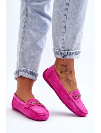 Dámské klasické semišové mokasíny růžové Corinell