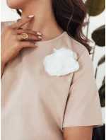 BINDA dámské tričko béžové FashionStreet RY2484