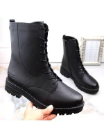 Pohodlné zateplené kožené boty pro ženy Remonte W RKR622 black - Rieker Pohodlné zateplené kožené boty pro ženy Remonte W RKR622 black - Rieker