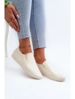 Dámské tenisky Trampky Slip-On Beige Lovinia