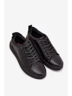 Kožené pánské tenisky Lee Cooper LCJ-25-33-3965 Černé