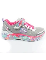Skechers S Lights LED dětská sportovní obuv pro dívky na suchý zip šedá Skechers S Lights LED dětská sportovní obuv pro dívky na suchý zip šedá