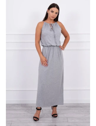 Boho šaty s šedými záhyby Boho šaty s šedými záhyby