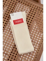 Merino vlna podkolenky Ecru