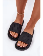 Dámské pantofle na platformě Big Star – černé Dámské pantofle na platformě Big Star – černé