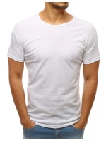 Pánské hladké bílé tričko FashionStreet RX2571