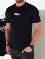 Pánské tričko s potiskem černé FashionStreet RX5422