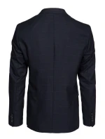 Pánské jednořadové sako v tmavě modré barvě FashionStreet MX0623