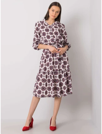 Šaty LK SK 508525.17 bílé a červené Šaty LK SK 508525.17 bílé a červené