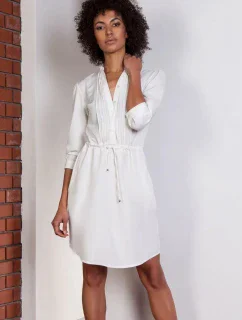 Dámské šaty Suk149 ecru - Lanti