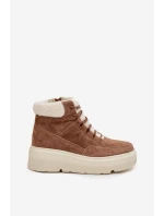 Semišové dámské sněhule s kožíškem na platformě Vinceza 95354 Camel Semišové dámské sněhule s kožíškem na platformě Vinceza 95354 Camel