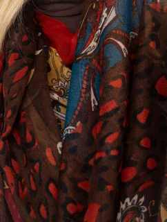 Tunelová šála AT KM K241239.19 hnědá