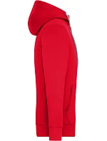 Daiber JN 963 Pánská mikina s kapucí "Lifestyle" 02.0963 red/grey heather