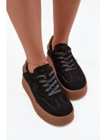 Dámské tenisky na platformě Big Star SS274761 Černé