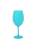 Tyrkysová sklenice na víno 350 ml Tyrkysová sklenice na víno 350 ml