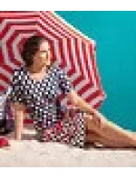 Dámské plážové šaty 16201-120-2 modré-puntík - Pastunette Dámské plážové šaty 16201-120-2 modré-puntík - Pastunette