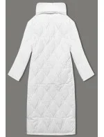Bílý dámský oversize kabát (5M3177-281) Bílý dámský oversize kabát (5M3177-281)