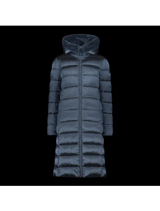 Dámská zimní bunda s kapucí CMP zateplený kabát dlouhý tmavě modrý (34K0046F/L635) Dámská zimní bunda s kapucí CMP zateplený kabát dlouhý tmavě modrý (34K0046F/L635)