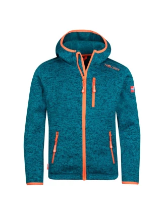 Trollkids Dětská bunda Jondalen XT atlantic Jr 222-197 fleecová bunda