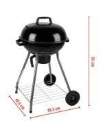 KULOVÝ ZAHRADNÍ GRIL REX STEEL 46CM S POPELNÍKEM