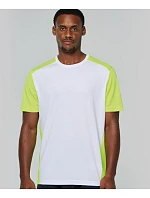 Kariban ProAct PA 4014 Pánské kontrastní sportovní tričko 20.4014 white/black