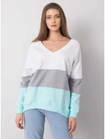 Mikina RV BL 5972.07 bílá šedá Mikina RV BL 5972.07 bílá šedá