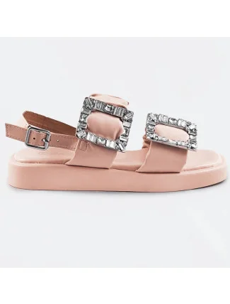 Béžové dámské sandály se zirkony (CM-62) Béžové dámské sandály se zirkony (CM-62)