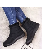 Nepromokavé sněhové boty na zip NEWS W EVE181A černé Nepromokavé sněhové boty na zip NEWS W EVE181A černé