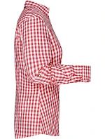 Daiber JN 637 Popelínová kostkovaná halenka tradiční styl 02.0637 red/white Daiber JN 637 Popelínová kostkovaná halenka tradiční styl 02.0637 red/white