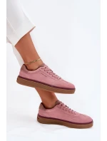 Semišové Dámské Tenisky Daniel Lopez SS2D4010 Růžové