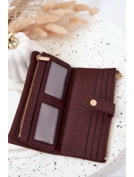 Dámská peněženka z eko kůže Velká bordó Gilessa